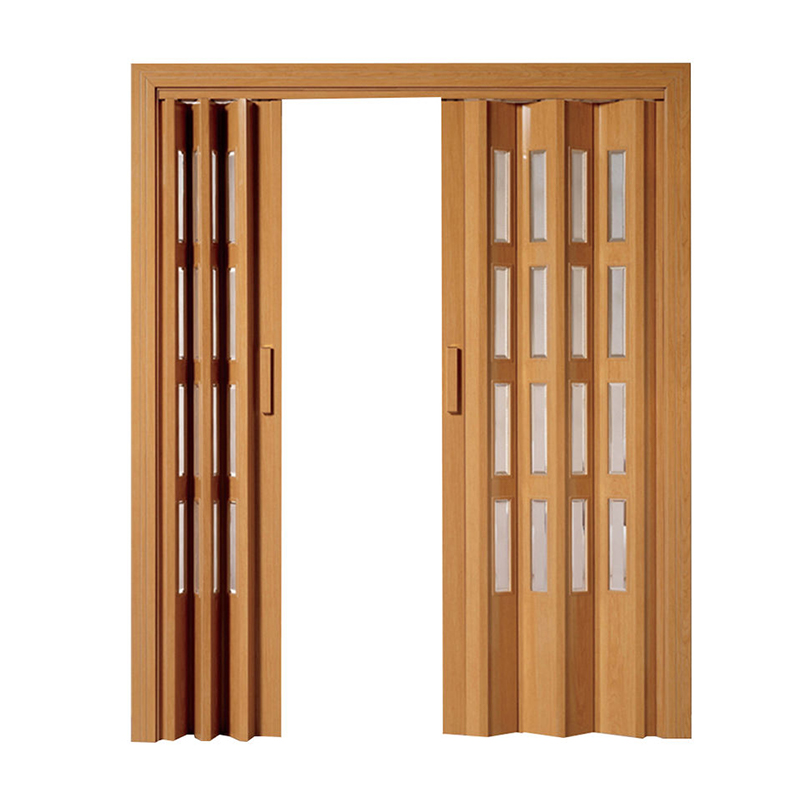 Puerta plegable de PVC que ahorra espacio